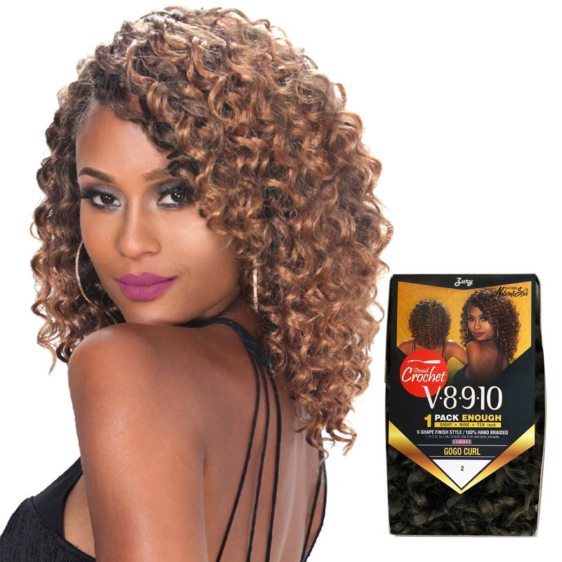 Royal Zury Synthetic Hair Crochet Braids V8910 GoGo Curl 1Pack Enough SOM 2730